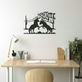 thumbnail image 5 of LaModaHome Exclusive Dance Of Two Horses Metal Wall Art – Durable & Artistic Metal Wall Art for Home and Office Decor, Perfect for Any Interior Design Aesthetic, 5 of 5