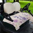 thumbnail image 2 of Golf Cart Seat Covers for 2 Seater,Floral Lavender Microfiber Cart Seat Towel Blanket,Spring Wildflower Print Idyllic Spring Absorbent Breathable NonSlip Bench Seats Protector for Golf Course 51"x31", 2 of 9