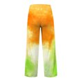 thumbnail image 4 of QASIEATN Women's Tie Dye Casual Wide Leg Pants Loungewear Pocket Pants High Waisted Drawstring Sweatpants, 4 of 9