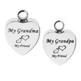 thumbnail image 1 of Colgante de Corazón de Acero Inoxidable My Friend Grandpa Memorial Salvador  Memorial Pet colgante, 1 of 9