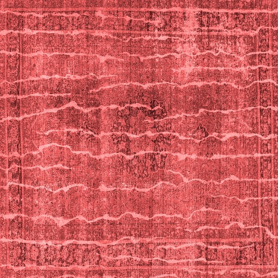Ahgly Company Indoor Square Persian Red Bohemian Area Rugs, 5' Square