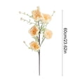 thumbnail image 3 of Flores de azalea artificiales de 24 pulgadas con tallo de flores de seda sintética con hojas verdes para decoración del hogar, centros de mesa de boda, decoraciones para la mesa de fiesta, 3 of 6