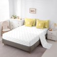 thumbnail image 5 of Castle Fairy Abstract Skull Paisley Queen Bedding 7pcs,Gothic Bohemian Flower Bedding Comforter Set Queen,Mustard White,Reversible, 5 of 7