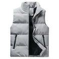 thumbnail image 2 of Gilet Sans Manches Col Montant Automne&Hiver pour Hommes, 2 of 5