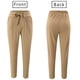 thumbnail image 4 of Pantalones deportivos Gibobby Pantalones de alto punto Caqui S, 4 of 5