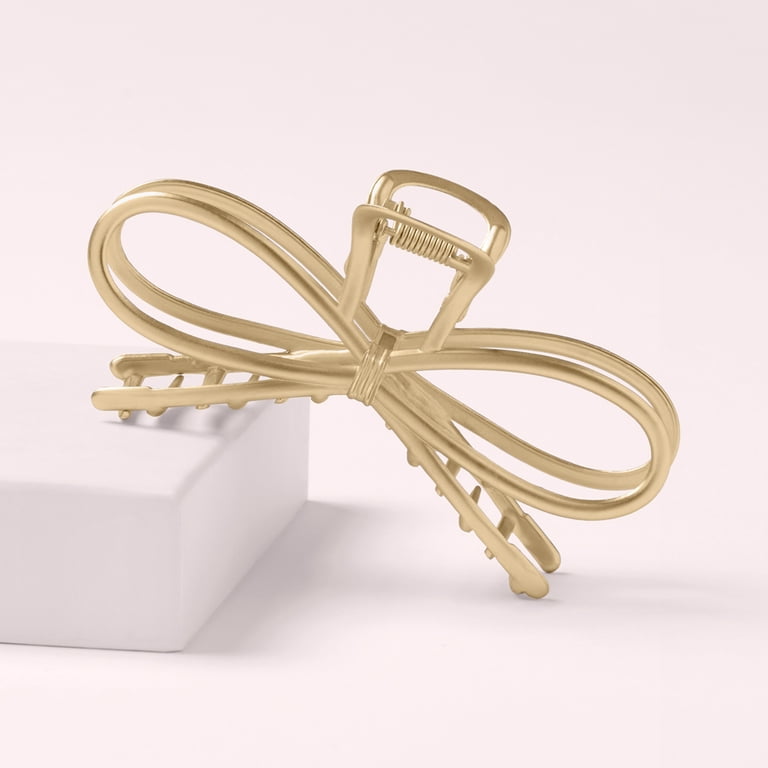 Gold Bow Claw Clip photo 4