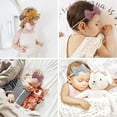 thumbnail image 6 of Monebena 3Pcs Baby Girls Nylon Headbands Newborn Bows Handmade Hair Bows Hairbands Hair Accessories for Newborn Infant Toddlers Kids, 6 of 17