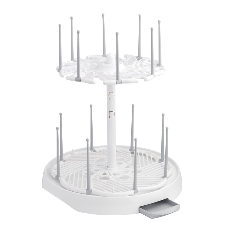 Munchkin High Capacity Baby Bottles Drying Rack, White photo 1