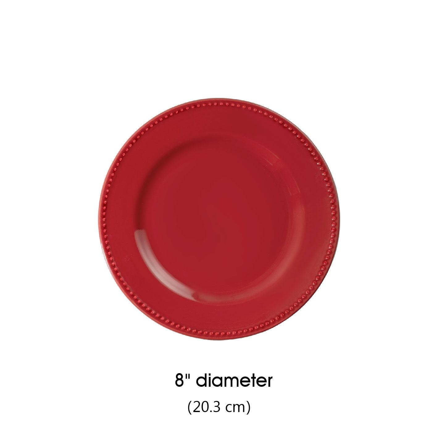 Assiette à salade en grès rouge Brynn Mainstays de 8 po