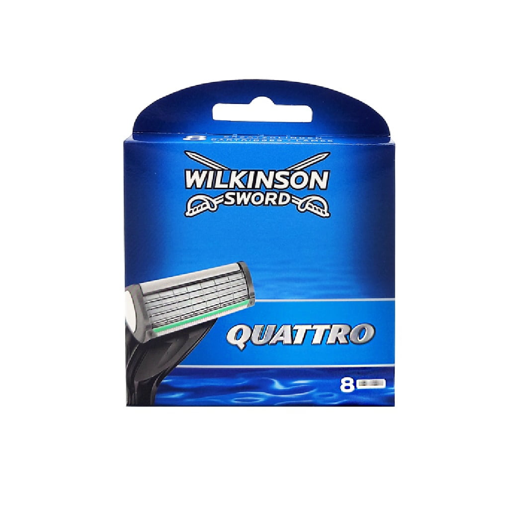 (2 pack) Wilkinson by Schick Quattro Refill Blade Cartridges, 8 count