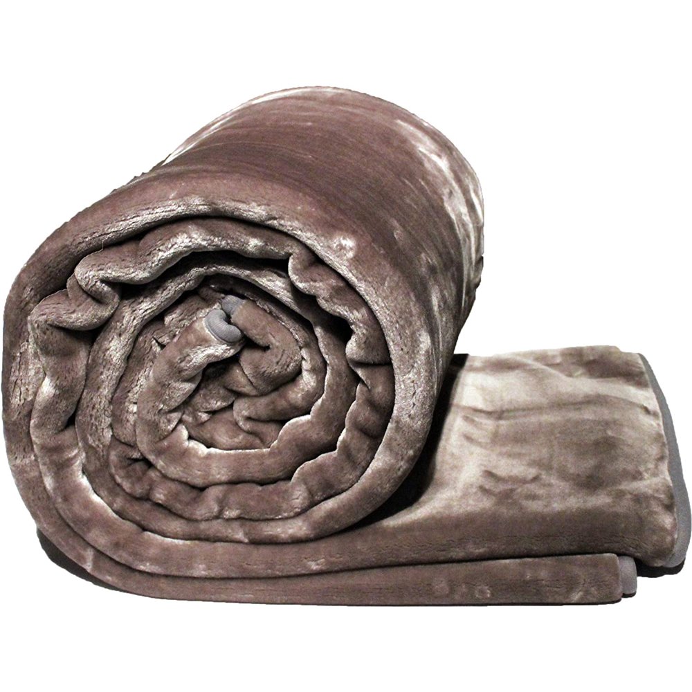 SOLARON Solid Gray Twin Blanket Korean Authentic Heavyweight Blankets