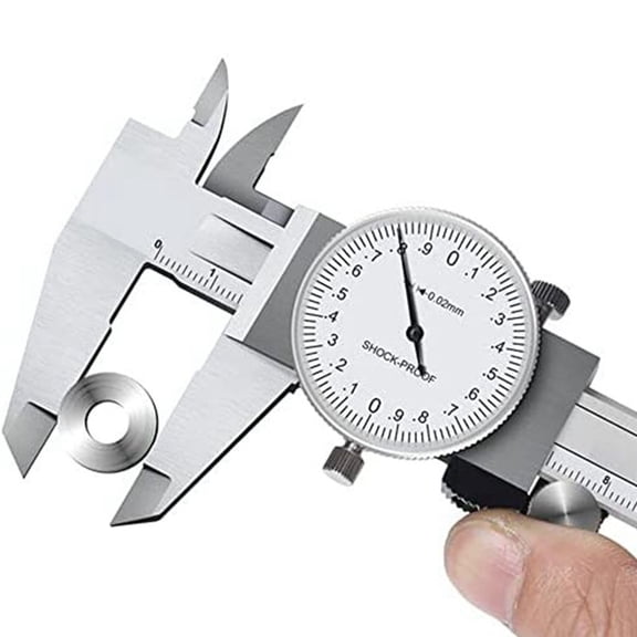 0-150Mm Metric Gauge Measuring Tool Dial Vernier Caliper Shock-Proof 0.02Mm (TGBK150-0-150MM)