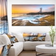 thumbnail image 1 of Lighthouse on Beautiful Seashore - Seashore Wall Art on Canvas, 1 of 4