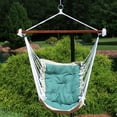 thumbnail image 2 of Sunnydaze Victorian Tufted Polyester Hammock Hanging Chair with Cushion - Sea Grass, 2 of 6