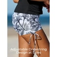 thumbnail image 4 of Summer Mae Tankini Swimsuits for Women Bathing Suits Top Ruched Two Piece Tummy Control Round Neck with V-Wire Swim Suits, 4 of 4