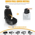 thumbnail image 6 of (2 pack) Yonktoo Car Seat Protector for Car Seat, Black 600D Oxford Fabric, Thick Pad, Waterproof Automotive Seat Covers, 6 of 8