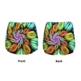 thumbnail image 5 of Picia Hippie Style Pattern Women's 2 in 1 Athletic Running Shorts High Waisted Workout Casual Gym Sweat Shorts with Comfy Liner Zipper Pockets-Small, 5 of 9
