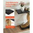 thumbnail image 5 of KFFKFF 39-inch Gold Console Table, Modern Rectangular Desk for Entryway, Slim Sofa Table with Metal Legs, Ideal for Hallway, Bedroom, Living Room, or Foyer, Simple Assembly, 5 of 9