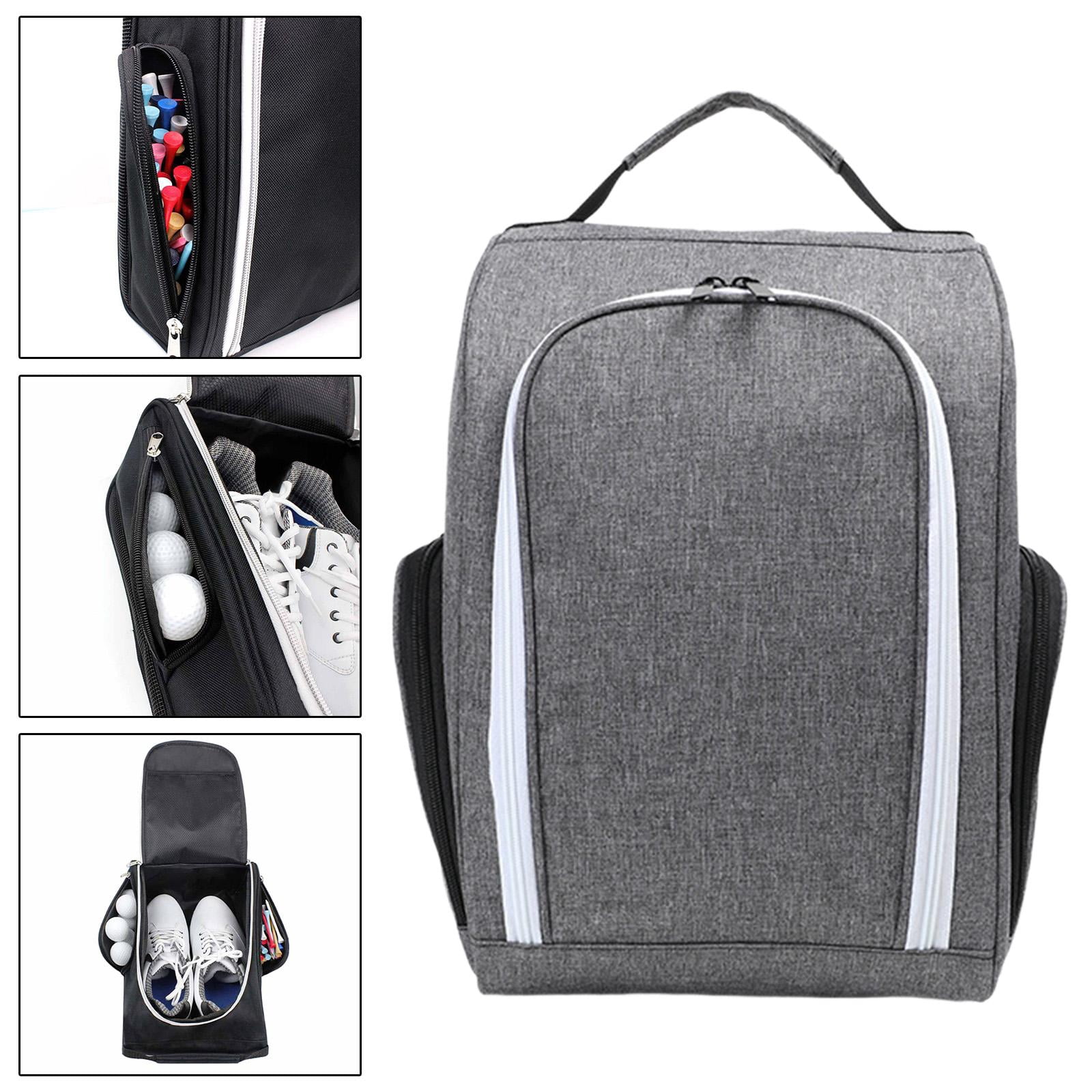 Golf Shoe Bag Lightweight Canvas Organizer with Ventilation Pocket for Golf Sports Men Women