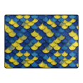 thumbnail image 4 of Ryvnso Scale Blue and Yellow Area Rug Floor Mats Non-Slip Home Carpet 63 x 48 inch, 4 of 7