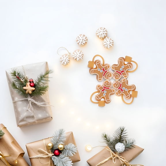 ACDANC 4Pcs Cute Silicone Straw Toppers for Children and Families During Christmas Celebration Straw Toppers Christmas