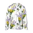 thumbnail image 2 of Lsque Lavender Flowers UPF 50+ Lightweight Sun Protection Men's Women's Long Sleeve Shirt, Hoodie Performance -3X-Large, 2 of 9