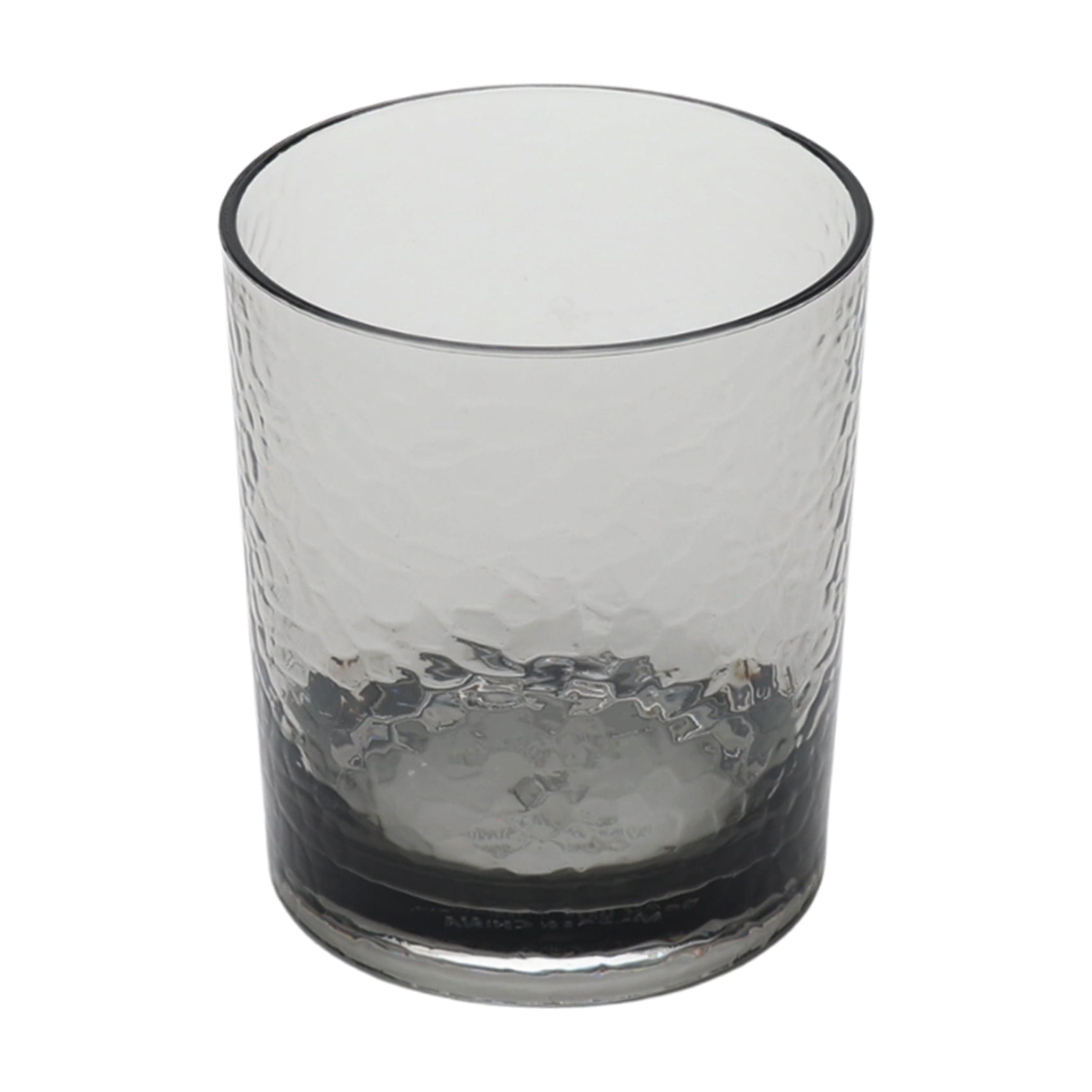 Better Homes & Gardens 14 oz Tritan Short Hammered Tumbler, Smoke