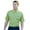 Green Clover/Limeade, variant on Monterey Club Men's Drew Single Stripe Texture Golf Polo Shirt #1618