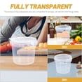 thumbnail image 4 of EeaseCA 2 Pcs 2L Food Grade Plastic Hand Bucket Transparent Round Storage Bucket Household Ice Cream Storage Tank with Lid, 4 of 9
