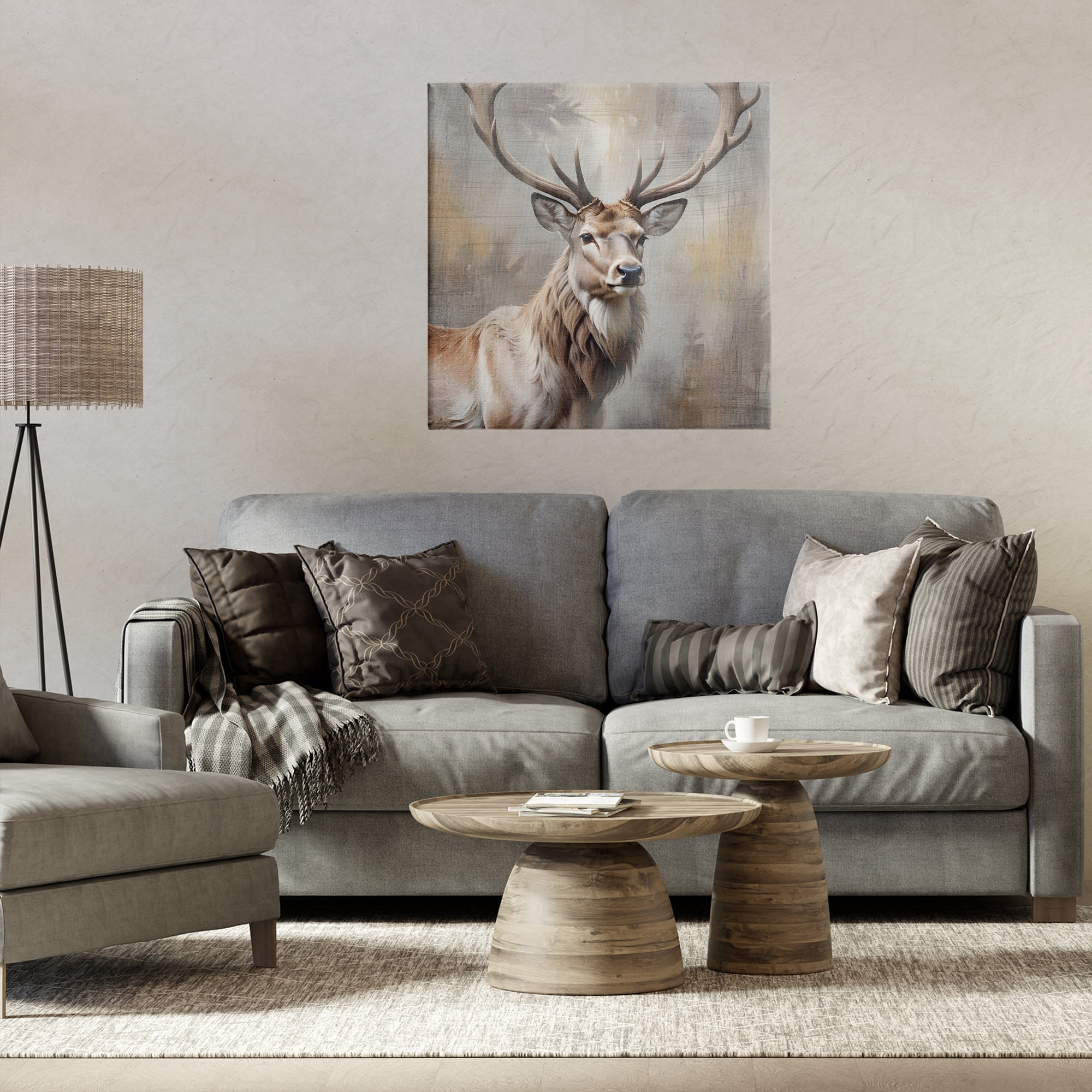 Stupell Industries Rustic Stag with Majestic Glance Canvas Wall Art, design by Susan Arnot