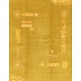 thumbnail image 1 of Ahgly Company Indoor Rectangle Abstract Orange Abstract Area Rugs, 6' x 9', 1 of 6