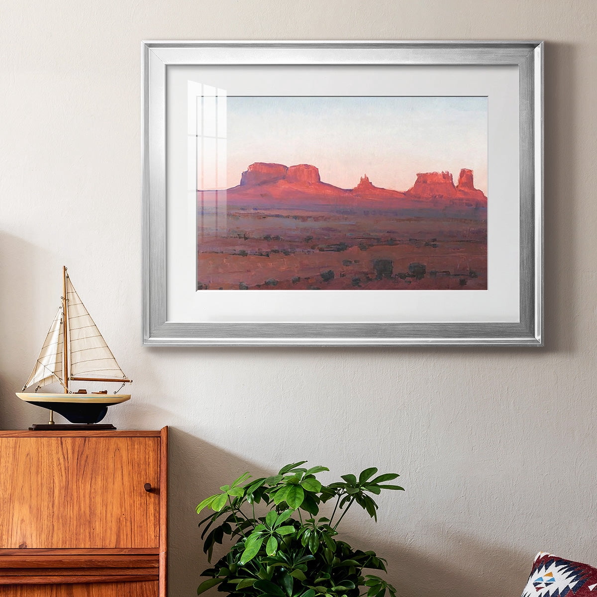 Red Rocks at Dusk II Premium Framed Print - Ready to Hang