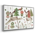 thumbnail image 3 of Reindeer Wishes Collection A - Framed Gallery Wrapped Holiday Canvas - 25 x 37 - Silver Frame, 3 of 8