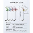 thumbnail image 7 of Dragon Fly Clips for Bugs Repellent, Fake Dragonflies Outdoor Decor, Dragonfly Wasp Deterrent Clip on Garden Ornaments Hat Yard Art Metal Moving Butterfly, 7 of 7