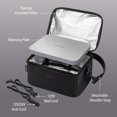 thumbnail image 6 of Bentgo Heat - Electric Lunch Bag & Food Warmer for Reheating Meals in Car, at Work & More - Heated Lunch Box Warmer for Adults, Students & Shift Workers, 12V/24V Auto & 120V Wall Cords (Carbon Black), 6 of 7