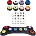 thumbnail image 1 of Pet Interaction Button Toy Set of 8, Dog Buttons Talk Updated 6/8 Pack Dog Communication Buttons Recordable Talking Training Buttons for Dogs 30 Seconds Voice Dog Speaking Buttons with Dog Brush Set, 1 of 9