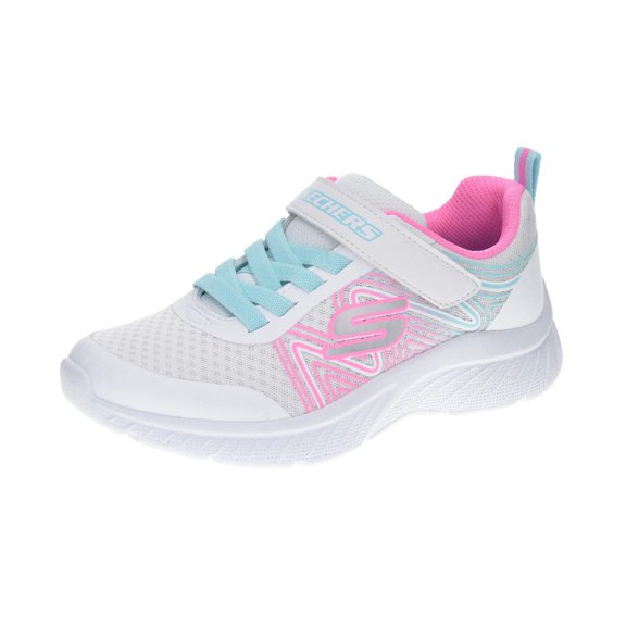 Zapatilla Skechers Microspec Plus Blanca/Multicolor Talla 3 para Niños