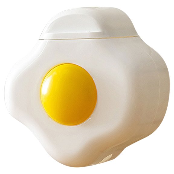 GOOHOCHY 1Pcs Egg Shape Plastic Cling Film Sleeve Storage Box for Wall Mounted Kitchen Use 6.09X6.09X2.95In