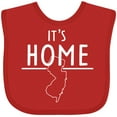 thumbnail image 3 of Inktastic It's Home- State of New Jersey Outline Boys or Girls Baby Bib, 3 of 4