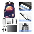 thumbnail image 6 of Lsque Planet Pastel Galaxy Classic Casual Backpack - Large Capacity Water-Resistant Backpack for School, Work, Travel, and Outdoor Activities, 6 of 8