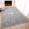 thumbnail image 2 of ZXNYH Large Area Rugs for Living Room Bedroom 6x9 Feet, Fluffy Kids Room Plush Shaggy Nursery Rug Furry Throw Carpets for Boys Girls, College Dorm Fuzzy Rugs Home Decorate Rug, Hot Pink, 2 of 7