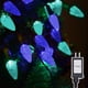 thumbnail image 1 of Luces serie navidad 100 led strawberry style luces bicolor interior exterior Decoración Navideña LED christmas string lights waterproof con conector eléctrico 8 modos de uso con temporizador Artego, 1 of 9