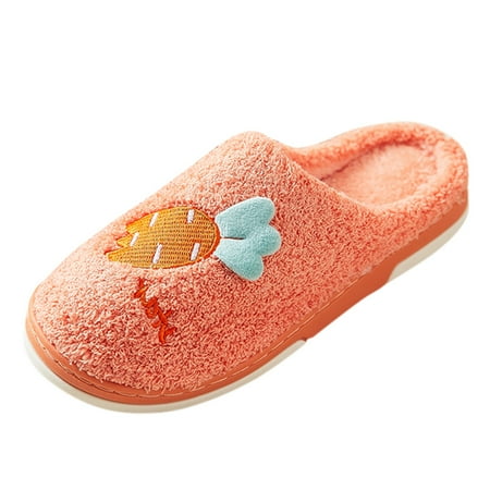 

Women Cartoon Slip-On Furryh Flat Home Winter Open Toe Keep Warm Slippers Shoes