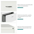 thumbnail image 2 of Space Solutions 30" Wide 3 Drawer Lateral File Cabinet for Home or Office, Fits Letter and Legal Paper Sizes, White, 2 of 15