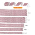 thumbnail image 2 of Uxcell Self Adhesive Rhinestone Strips with 2mm Rhinestones 1 Yards for Crafts,5 Rolls (Light Pink), 2 of 6