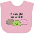 thumbnail image 3 of Inktastic I Love You So Mochi Boys or Girls Baby Bib, 3 of 4