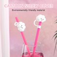 thumbnail image 4 of 2pcs Silicone Straw Toppers Cute Reusable Cloud Straw Cover Cap Drinking for 6-8mm Straws, 4 of 5