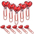thumbnail image 1 of 10Pcs Small Paper Clips Cute Office Supplies Cute Bookmark Cute Paper Clips Book Marking Clips, 1 of 9