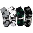 thumbnail image 3 of Lot 6-12 Pairs Mens Womens Leaf Weed Marijuana Cotton Ankle Casual Low Cut Socks, 3 of 5