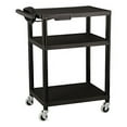 thumbnail image 1 of Norwood Mobilier Commercial Chariot Utilitaire Mobile en Plastique Noir à Hauteur Réglable avec Multiprise, Norm-Oug1042-So, 1 of 4